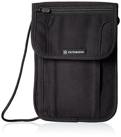 Victorinox Deluxe Security Pouch Rfid Protection, Black/Black Logo