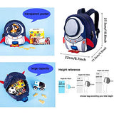 JiePai Toddler Backpack with Safety Harness Leash,Rocket Backpack for Kids Waterproof 3D Cartoon Boys/Girls Backpack,Perfect for Preschool, Daycare, and Day Trips,Age 3-6(Rocket Backpack)