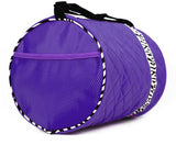 Dance bag - Quilted Zebra Duffle in Purple