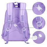 Girls Backpack for School Kids Backpack Preschool Kindergarten Elementary Bookbag (Unicorn Purple)