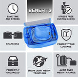 G4Free 9 Set Packing Cubes - Water Resistant Mesh Travel Luggage Accessories Packing Organizer with