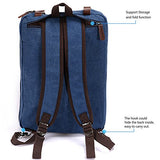 Laptop Backpack,Hybrid Multifunction Briefcase Messenger Bag with Shoulder Strap for Men,Women (15.6 inch, Vintage Blue)