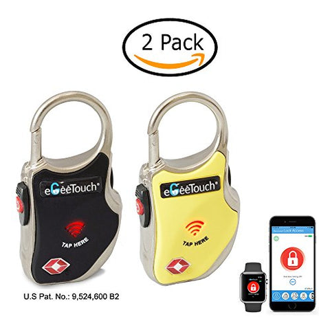 Egeetouch Smart Tsa Luggage Lock With Patented Dual Access Nfc + Bluetooth Technologies &