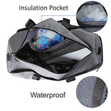 Sports Gym Bag with Shoe Compartment, Waterproof Weekender Bag Overnight Duffle Bag for Mens or