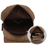 Berchirly Vintage Military Mini Canvas Shoulder Crossbody Bag Backpack Army Green