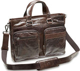 Mancini Single Compartment Laptop/Tablet Tote in Burgundy