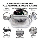 SoJourner Holographic Rave Fanny Pack - Packs for festival women, men | Cute Fashion Waist Bag Belt