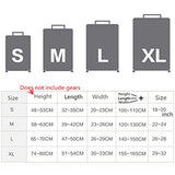 Monkeyjack Holiday Spandex Luggage Cover Suitcase Protector For M 22-24'' Case - Black