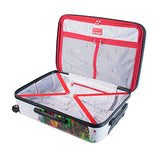 Mia Toro Prado-Beautiful Minds 24 Inch Spinner Luggage, Multicolor