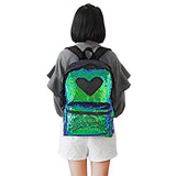Glitter Magic Reversible Sequin School Backpack,Sparkly Lightweight Back Pack Shoulder Casual