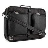 Lencca Quadra – Jet Black Multiple Purpose Backpack / Messenger Bag Fits Apple Macbook Pro Retina
