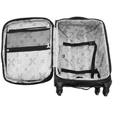 Aimee Kestenberg Women'S Polyester Expandable 4-Wheel 3-Piece Luggage Set 20”, 24”, 28”, Black