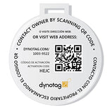 Dynotag Web/Gps Enabled Qr Smart Deluxe Steel Luggage Tag & Braided Steel Loop (Turquoise)