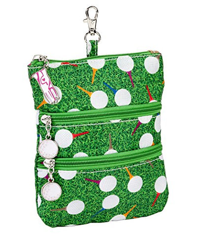 Sydney Love Sport Teed Off Clip On Zip Pouch, Green Multi