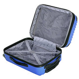 Goplus New Globalway 20" Expandable Abs Carry On Luggage Travel Bag Trolley Suitcase (Navy)