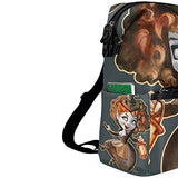 Colourlife Halloween Witch On Broomstick Stylish Casual Shoulder Backpacks Laptop School Bags