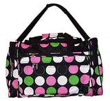 19" Fashion Multi Pocket Duffle Bag - Personalization Available (Blank - Multi Dot)