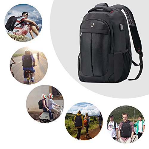 Laptop Backpack, Sosoon Business Bags With Usb Charging Port AntiTheft