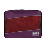 5pc Packing Cubes Set Large Travel Luggage Organizer 4 Cubes 1 Laundry Pouch Bag (Purple)