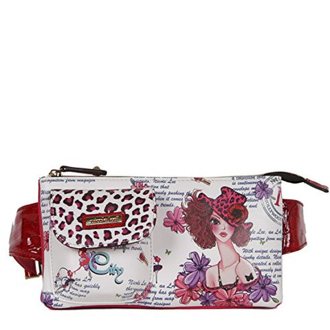 Nicole Lee Fanny Pack, Sunny White, One Size