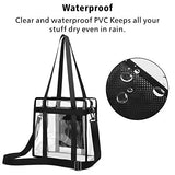 Clear Stadium Bag, Clear Tote Bag NFL Stadium Approved 12 x 12 x 6