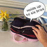 Travel Bra Packing Organizer Case/Underwear/Lingerie/Panties/Bikinis/Bra sizes: 30A-36C by THE COOL BRA (Pink)