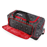 Ecko Unltd. 32" Steam Collection Rolling Duffel, Red