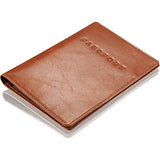Kavaj Leather Passport Holder Case "Rome" Cognac - Rfid Blocking Cover Wallet Genuine Leather Women
