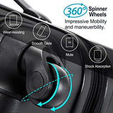 Merax 3 Pcs Luggage Set Expandable Hardside Lightweight Spinner Suitcase with TSA Lock [Upgraded Version], Black