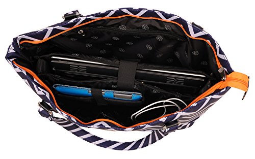 Jenni Chan Aria Madison Computer Tote, Blue, One Size