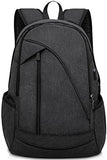 Ibagbar Water Resistant Laptop Backpack With Usb Charging Port Fits Up To 15.6-Inch Laptop And