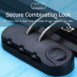 Flieks Luggage Sets 3 Piece Spinner Suitcase Lightweight 20 24 28 inch (Sky.blue)