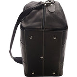David King Vaquetta Leather Deluxe A Frame Duffel In Black