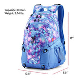 High Sierra Loop-Backpack, School, Travel, or Work Bookbag with tablet-sleeve, Shine Blue/Lapis, One Size