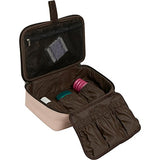 Piel Leather Hanging Cosmetic Utility Kit, Saddle, One Size