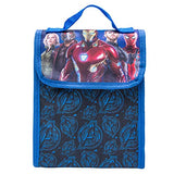 Marvel Avengers Backpack Combo Set - Marvel Avengers 5 Piece Backpack School Set (Navy/Black)