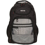 Kenneth Cole Reaction 1680D Polyester And Shadow Ripstop Double Gusset 17” Computer Backpack,