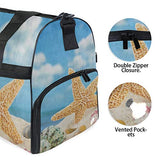 Gym Bag Sea Star Shell Beach Colorful Duffle Bag Large Sport Travel Bags for Men Women