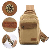 Sling Bag, AUGUR Chest Shoulder Backpack, Casual Canvas Cross Body Backpack for Men Women Travel