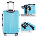 Fochier 3 Piece Expandable Spinner Luggage Set Lightweight Suitcase