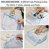 Travel Packing Cubes 8 Pcs Set, Luggage Packing Organizers with Shoe Bag and Toiletry Bag (Light pink)