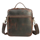 Polare Men'S Full Grain Leather Shoulder Bag Messenger Bag Travel Bag Business Bag Working Bag