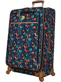 Lily Bloom Luggage Large Expandable Design Pattern Suitcase With Spinner Wheels For Woman (Aquarium Life, 28in) | Suitcases