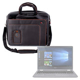 DURAGADGET Black and Orange Padded Carry Bag/Case with Removable Shoulder Strap for The Acer Aspire
