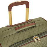 Anne Klein 21" Expandable Softside Spinner Carryon Luggage, Olive Quilted
