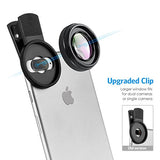 AMIR Phone Camera Lens, 0.6X Super Wide Angle Lens + 15X Macro Lens for iPhone Lens Kit, 2 in 1