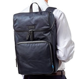 Uri Minkoff Stanton Backpack Soft Napa Leather W/ Black Twill Lining, Ocean Blue
