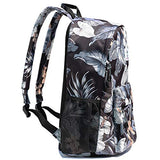 Original Floral Leaf Travel Backpack,Waterproof Gym Backpack Suitable for Travel,Gym,School,Shopping,Yoga,Hiking,Beach (I)