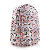 FINEX Mickey Mouse & Minnie Mouse Comic Style Canvas Classic Cartoon Casual Backpack with 15 inch Laptop Storage Compartment for College Sport Bag