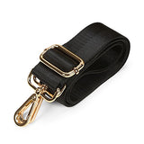 ECOSUSI Women's Nylon Tote Waterproof Crossbody Bags with Black Adjustable Strap